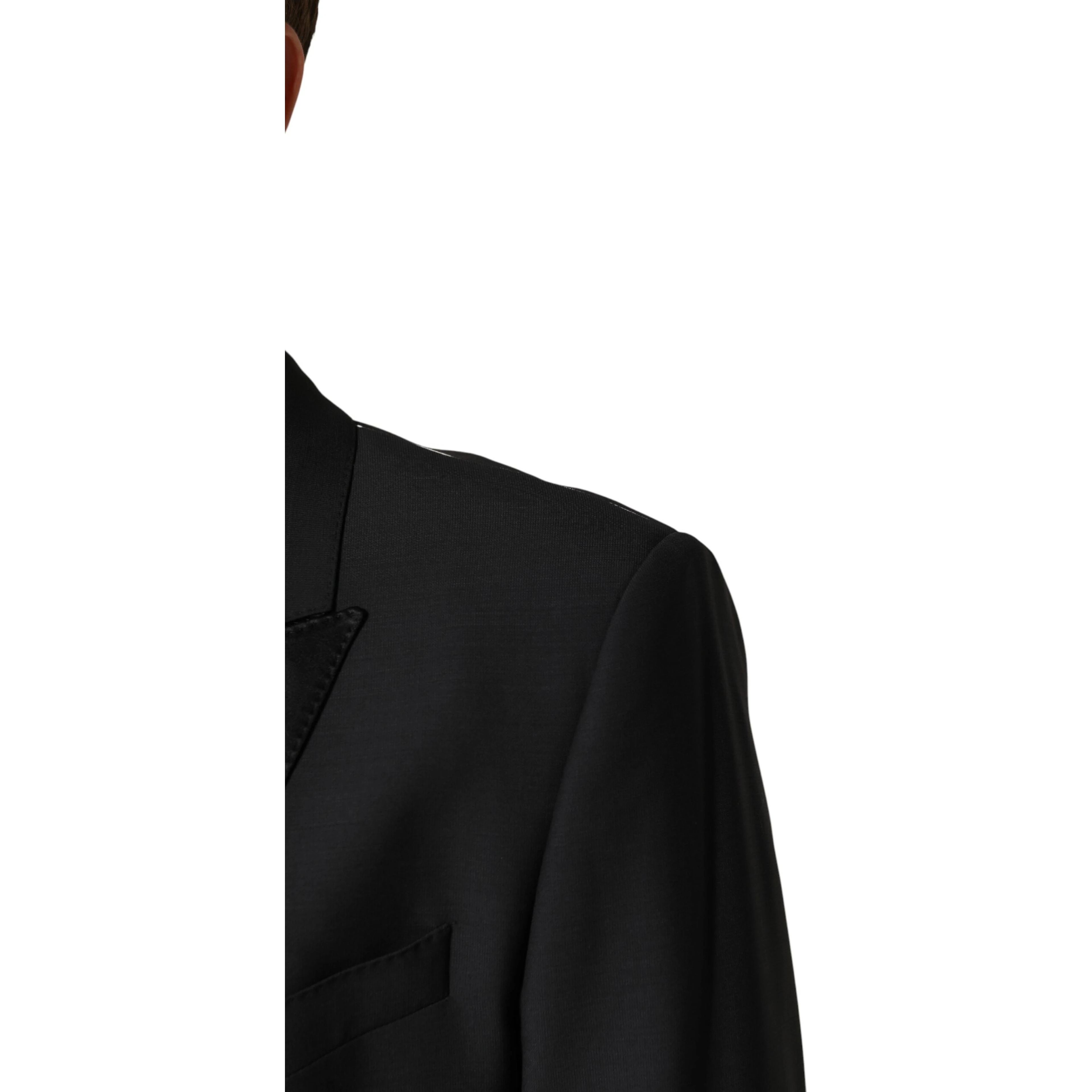 Black MARTINI Single Breasted Jacket Blazer
