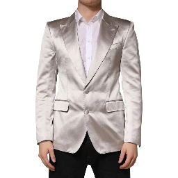 Silver SICILIA Single Breasted Jacket Blazer