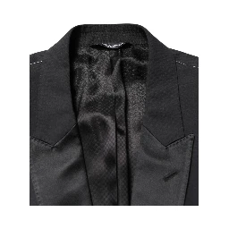 Black MARTINI Single Breasted Jacket Blazer