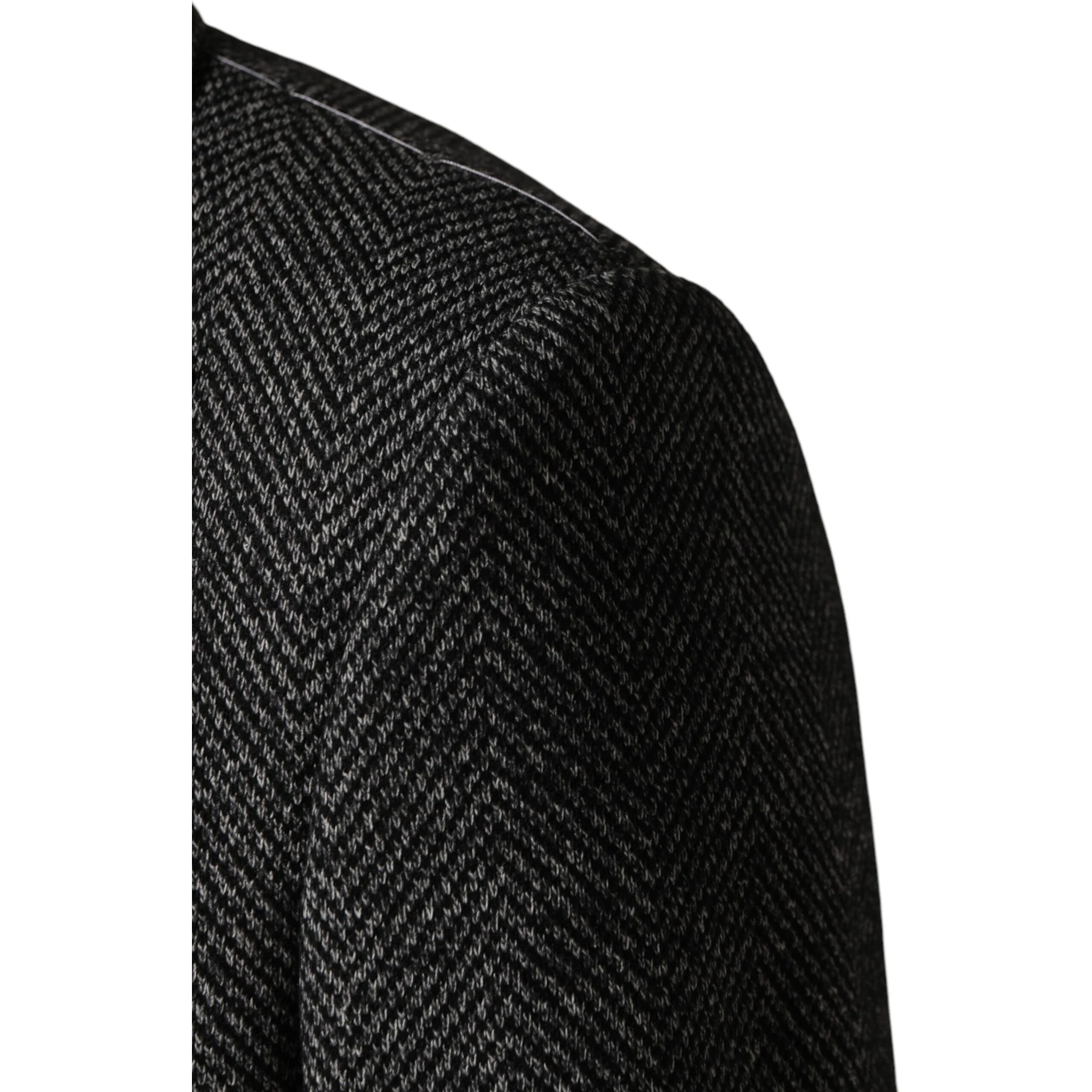 Gray Wool Blend Long Trench Coat Men Jacket
