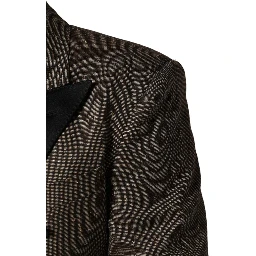 Gray Double Breasted 2 Button Jacket Blazer