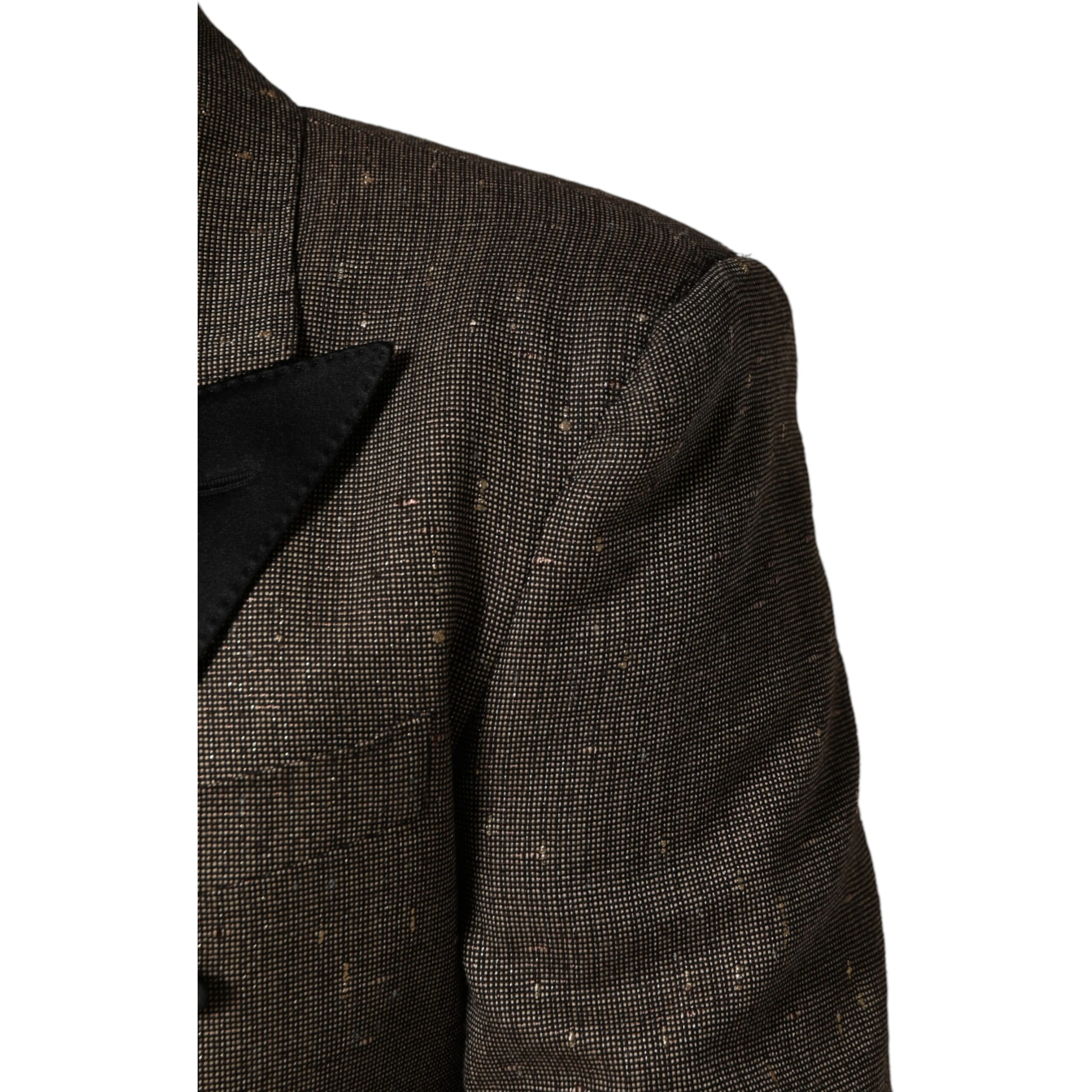 Gray Double Breasted 2 Button Jacket Blazer