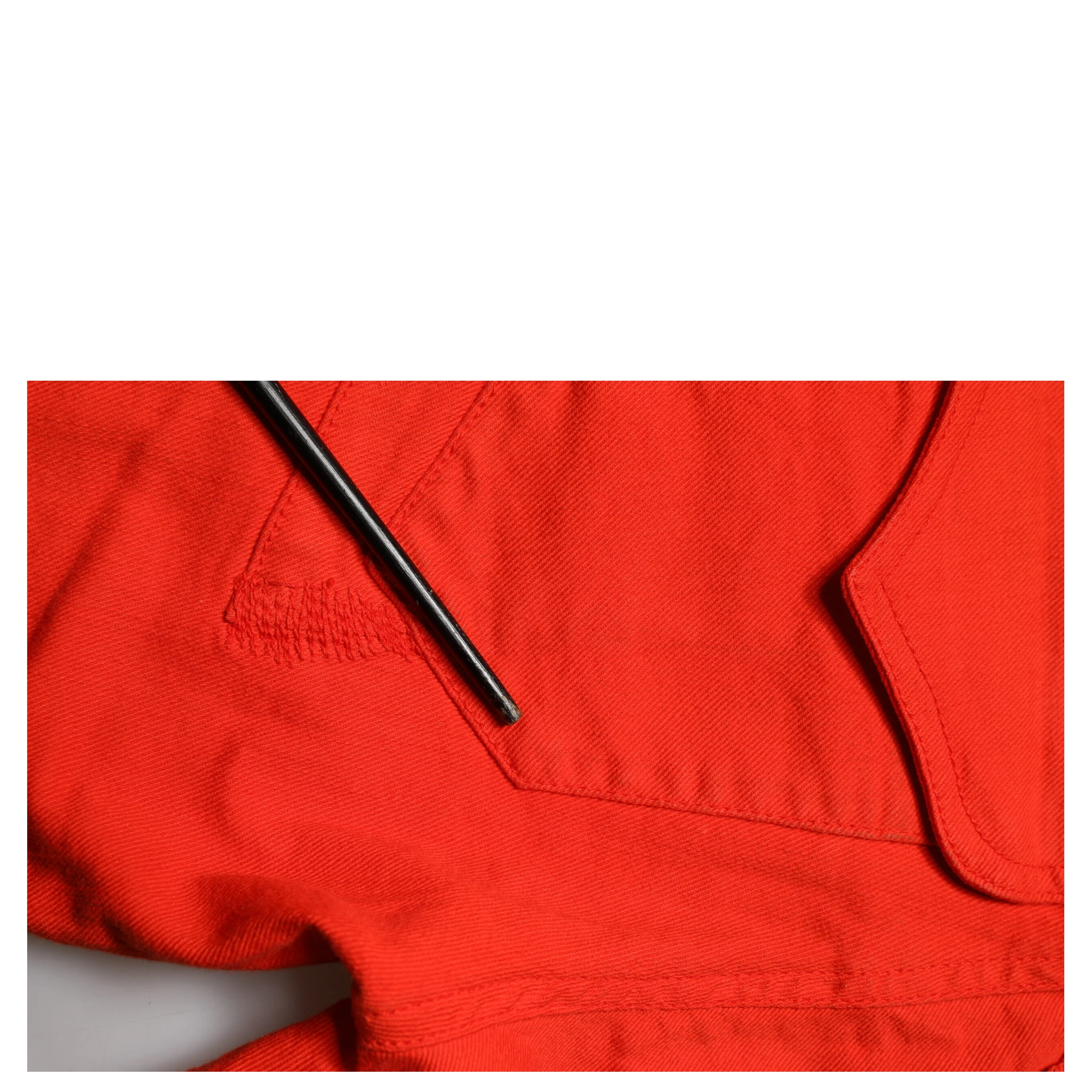 Red Mid Waist Skinny Cropped Trouser Jeans