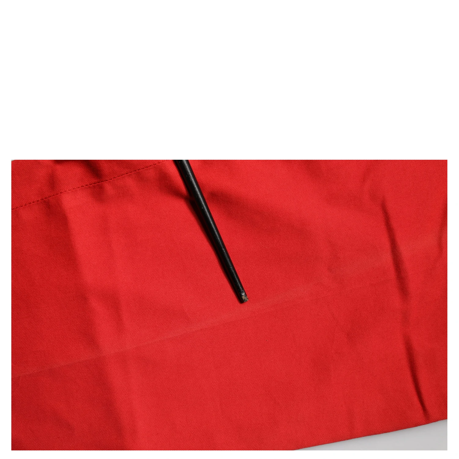 Red Flared Mid Waist Chino Casual Trouser Pants