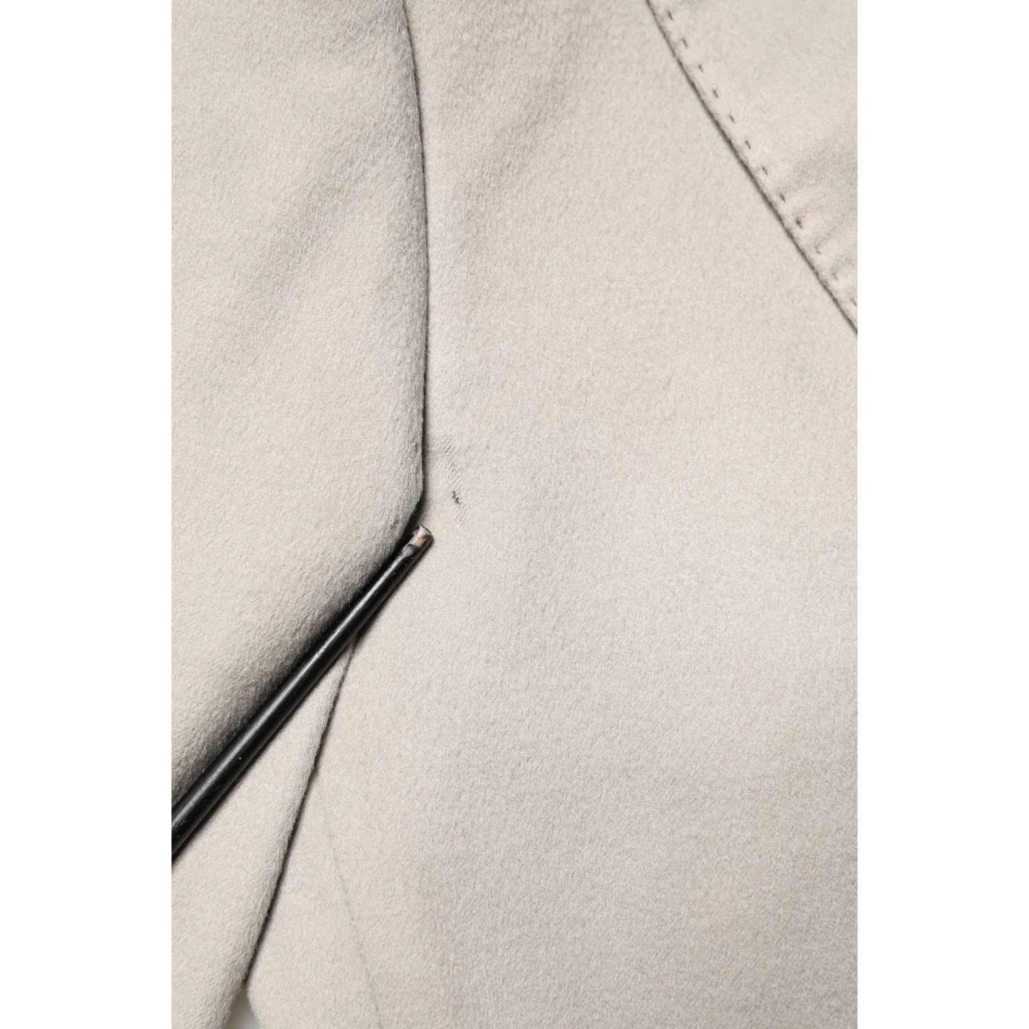 Gray Cashmere Single Breasted Jacket Blazer