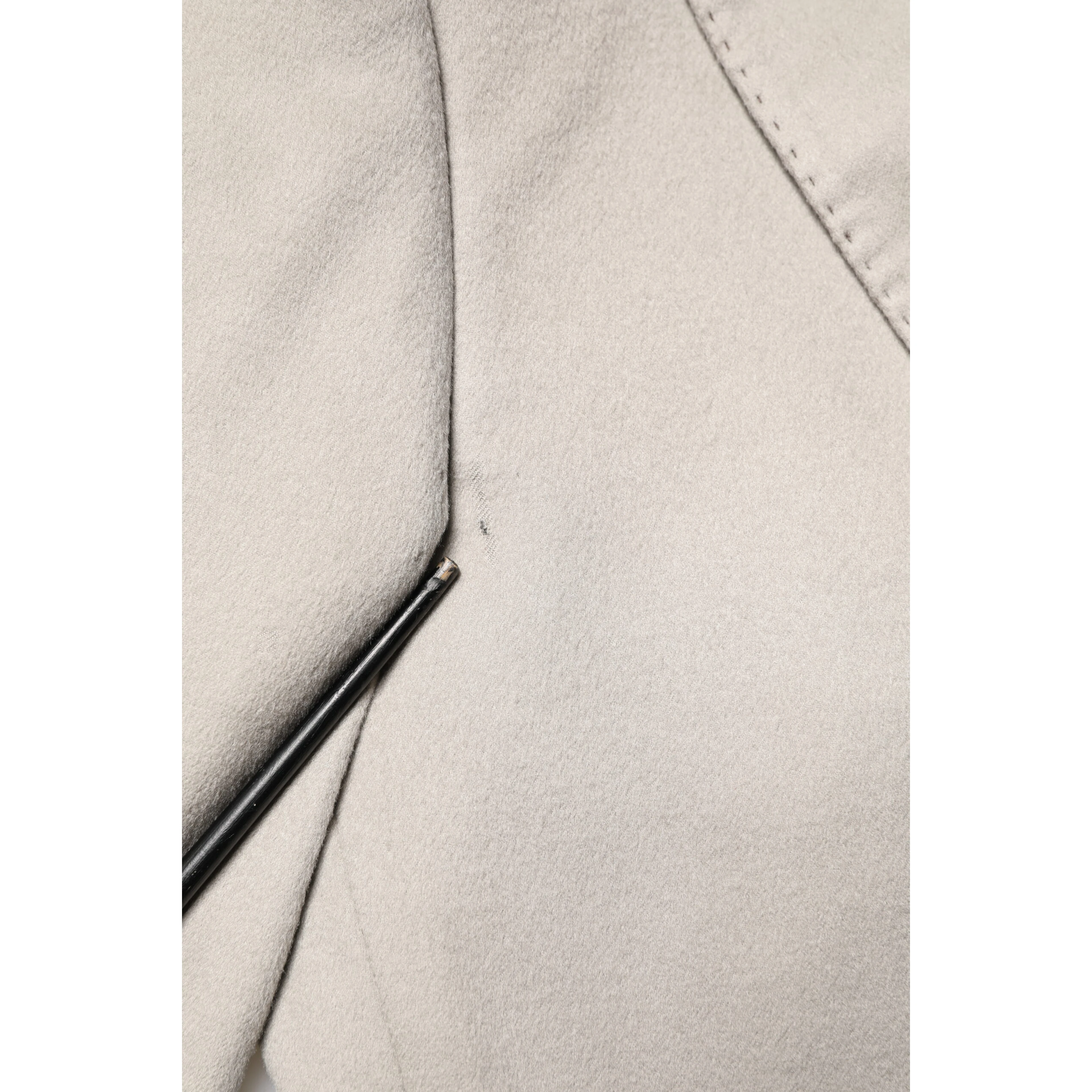 Gray Cashmere Single Breasted Jacket Blazer