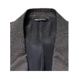 Gray Wool Single Breasted 2 Button Blazer
