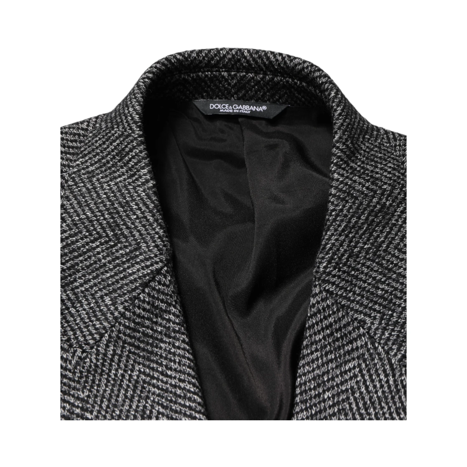 Gray Wool Blend Long Trench Coat Men Jacket