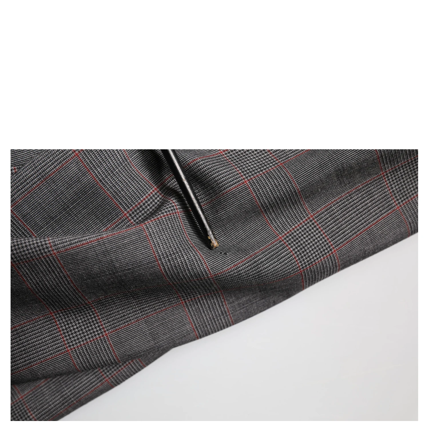 Gray Wool Single Breasted 2 Button Blazer