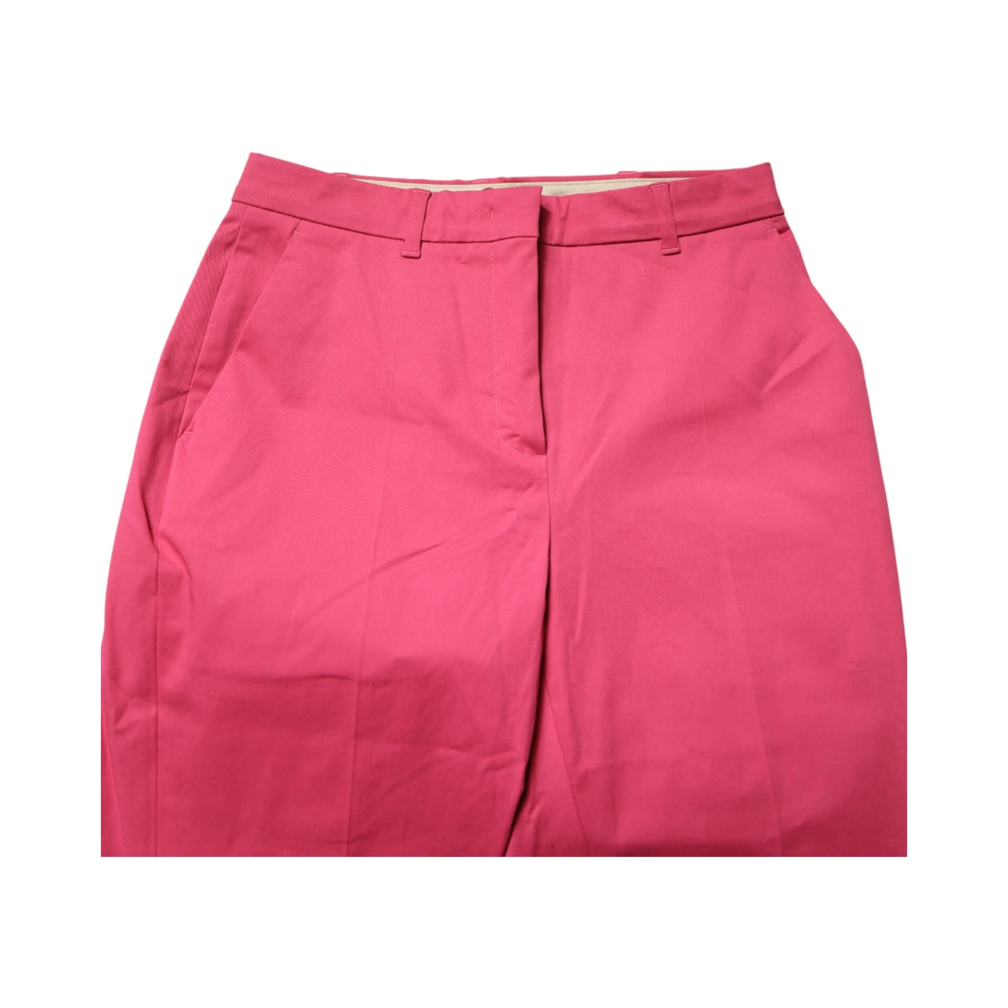 Pink Skinny High Waist Chino Trouser Pants