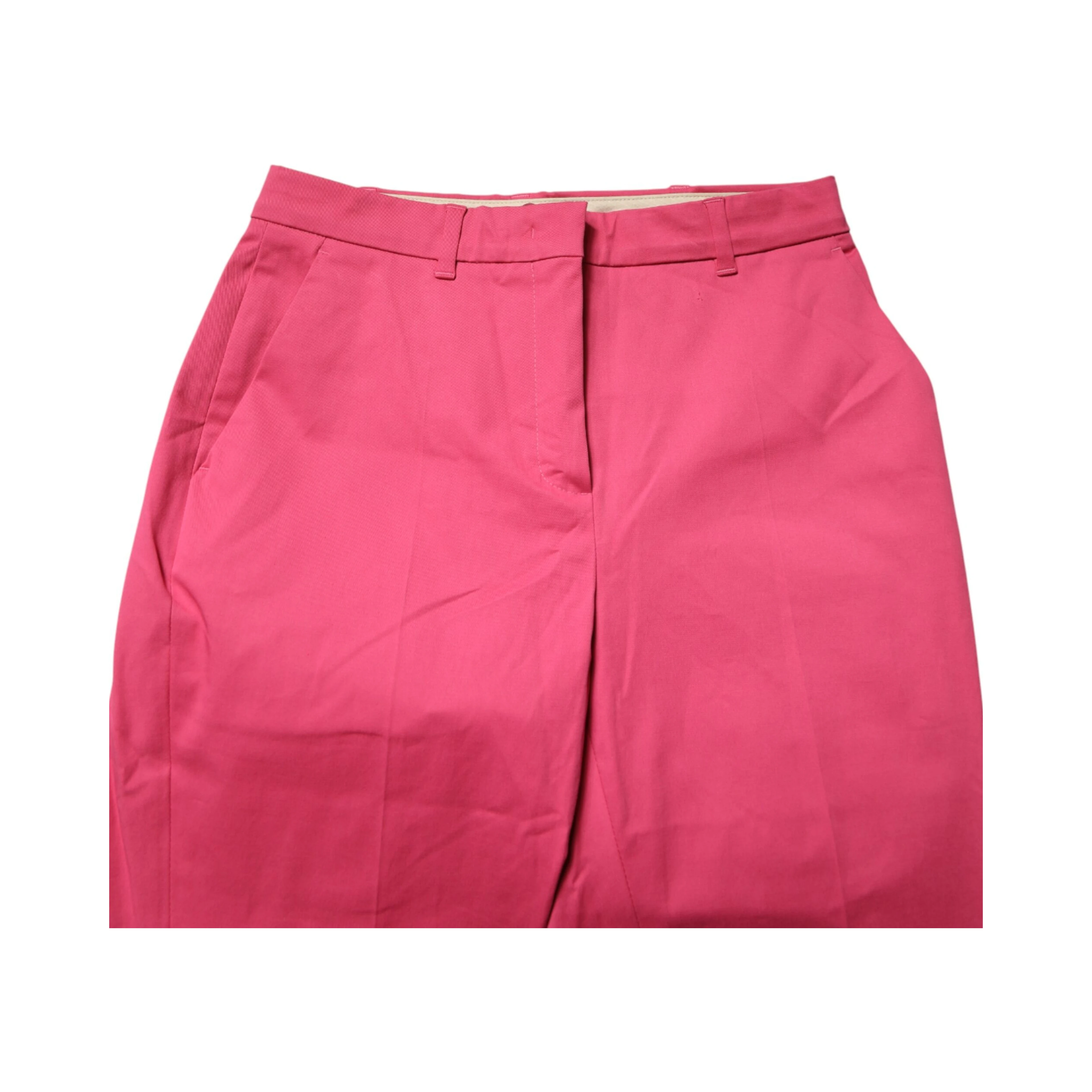 Pink Skinny High Waist Chino Trouser Pants