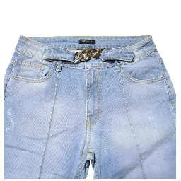 Light Blue Washed High Waist Bootcut Denim Jeans