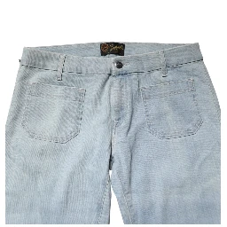 Light Blue Boot Cut Mid Waist Denim Casual Jeans