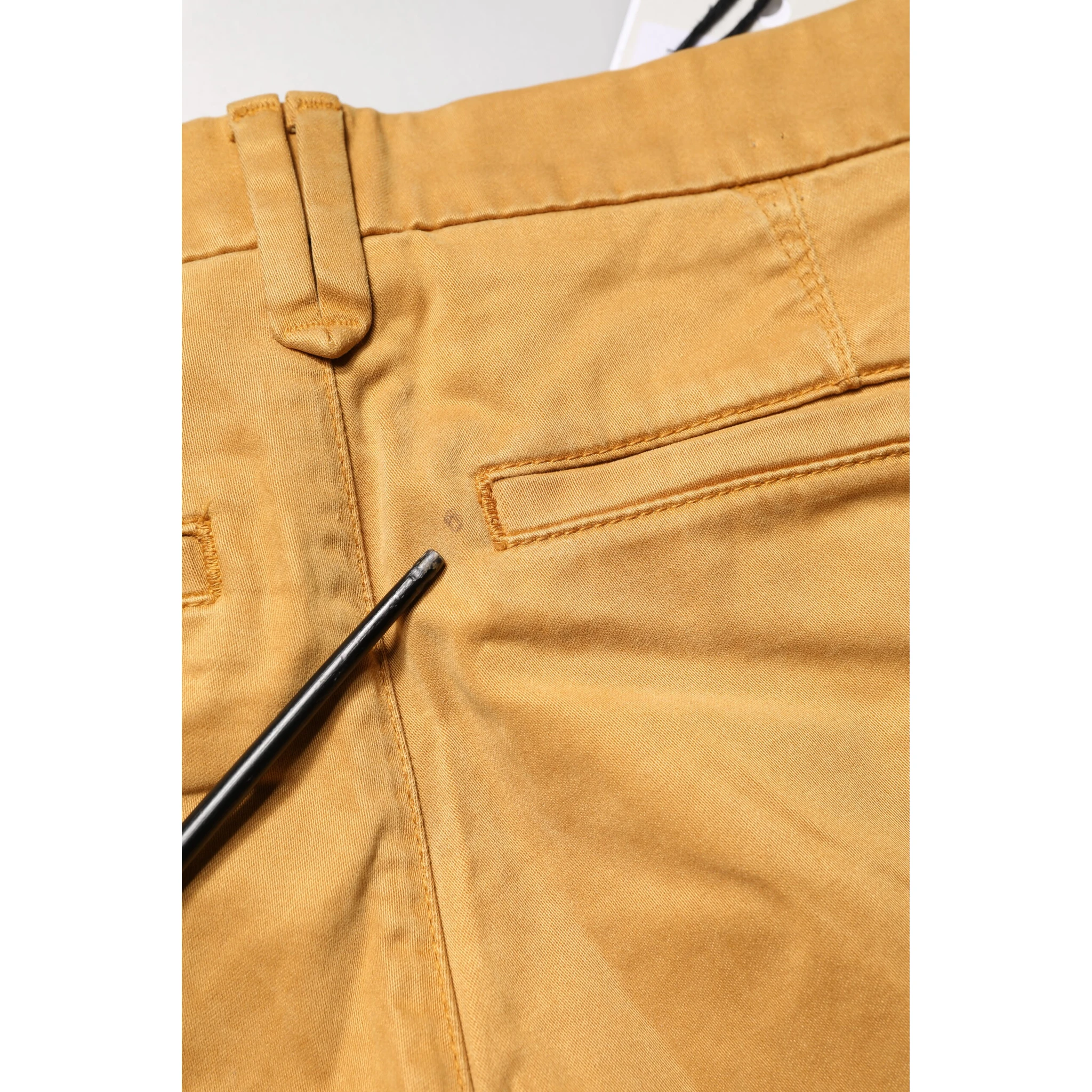 Beige Tapered Mid Waist Chino Casual Trouser Pants