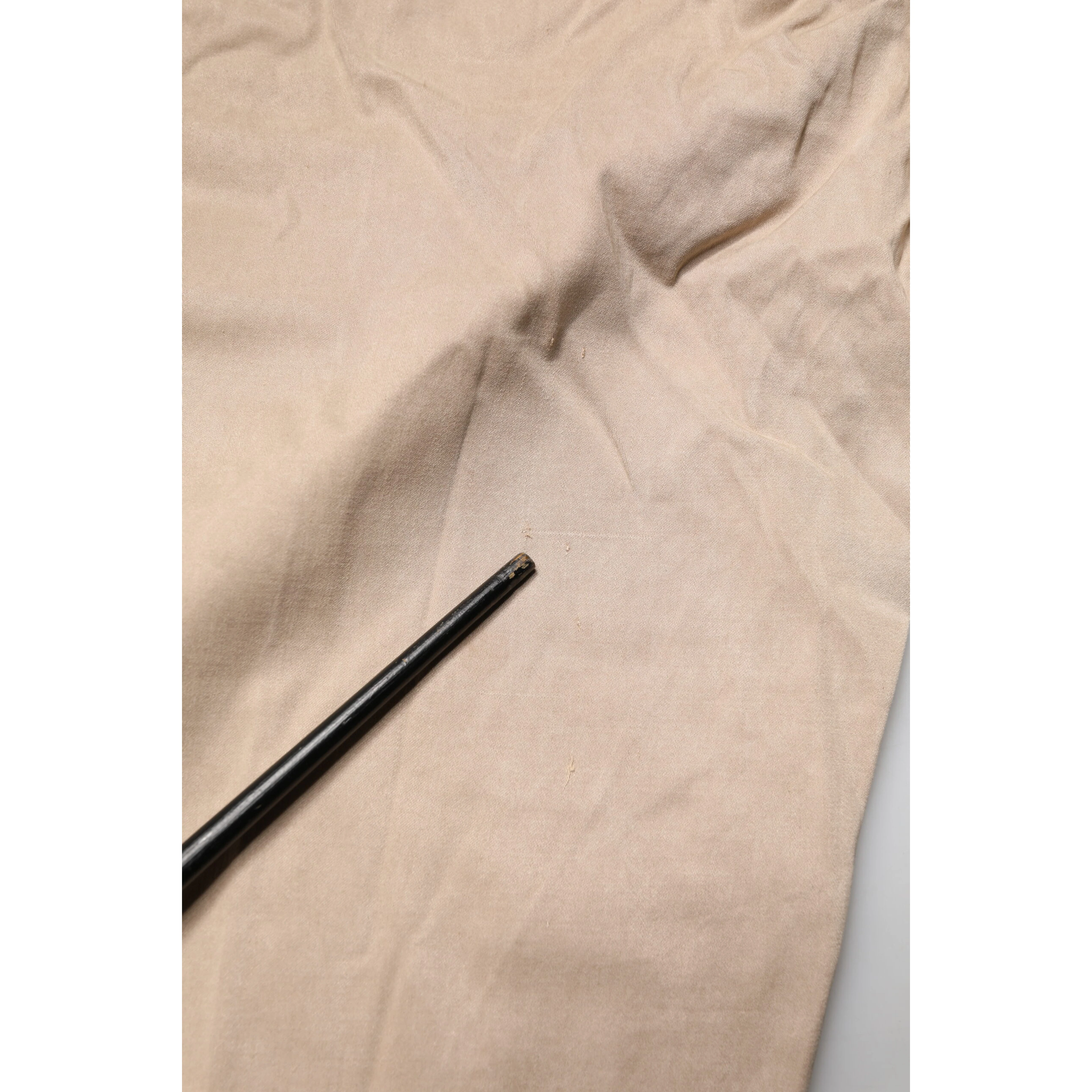 Beige Lyocell Skinny High Waist Chino Casual Pants