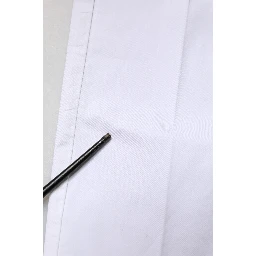 White Cotton Skinny Mid Waist Chino Trouser Pants