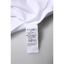 White Eleganza Cotton Crew Neck Tee T-shirt