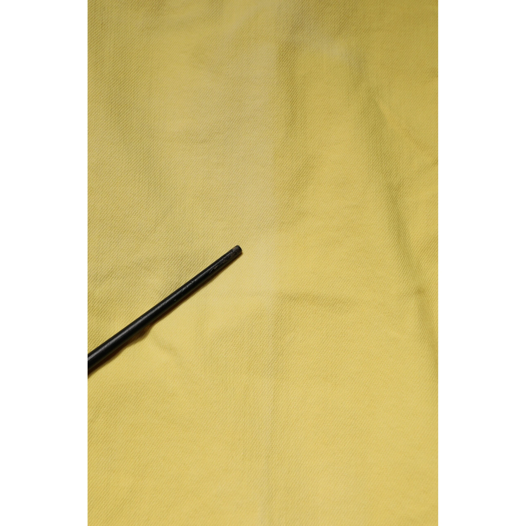 Yellow Tapered Mid Waist Denim Trouser Jeans