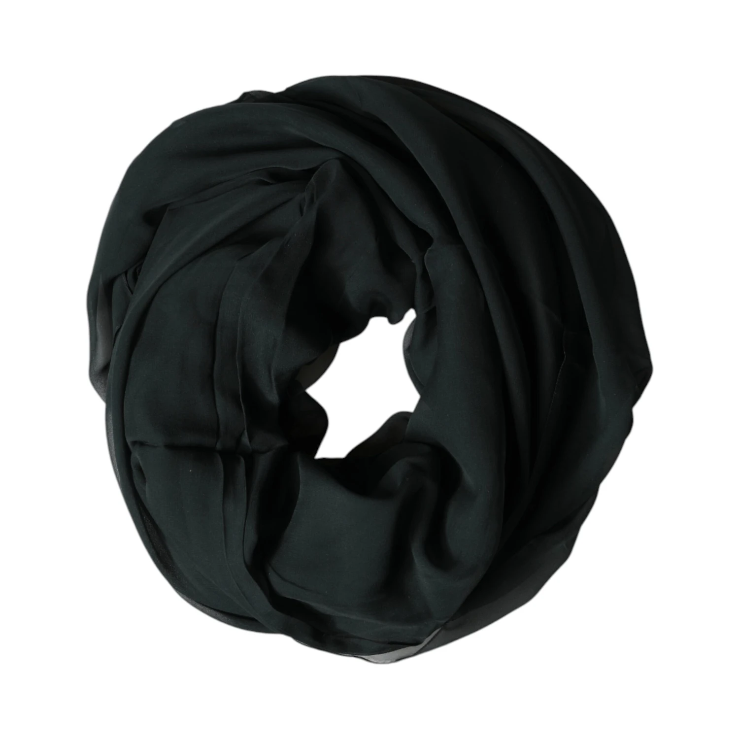 Dark Green Stole Silk Neck Wrap Shawl  Scarf