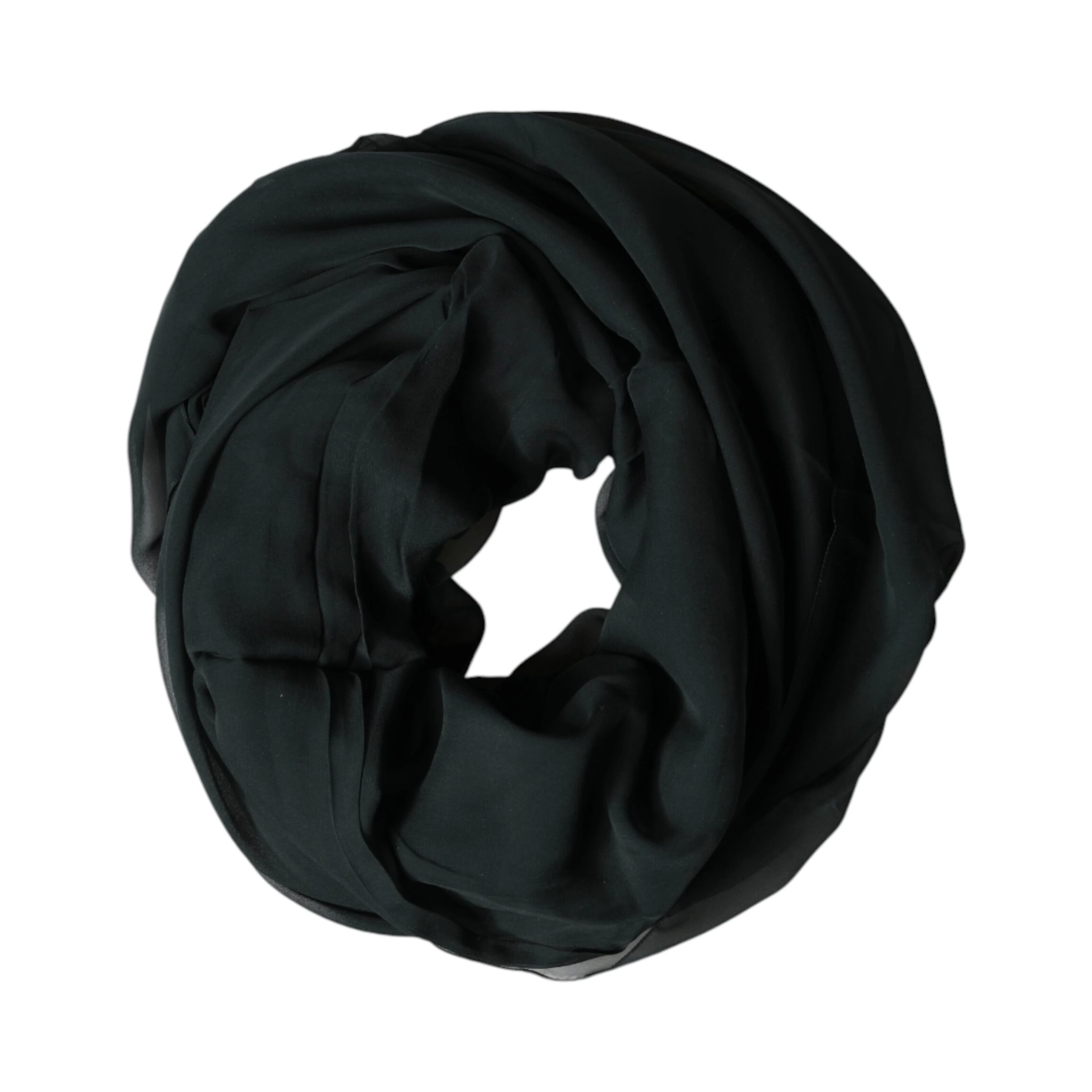 Dark Green Stole Silk Neck Wrap Shawl  Scarf