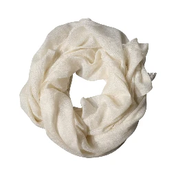 White Cashmere Knit Neck Wrap Shawl Scarf