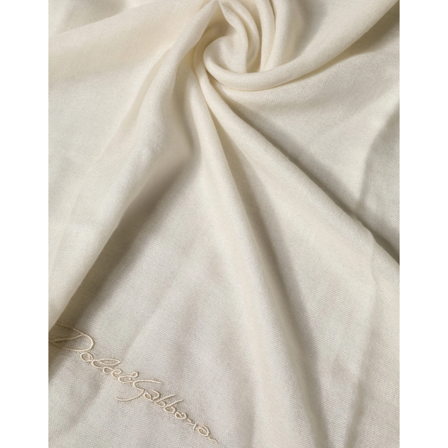 White Cashmere Knit Neck Wrap Shawl Scarf