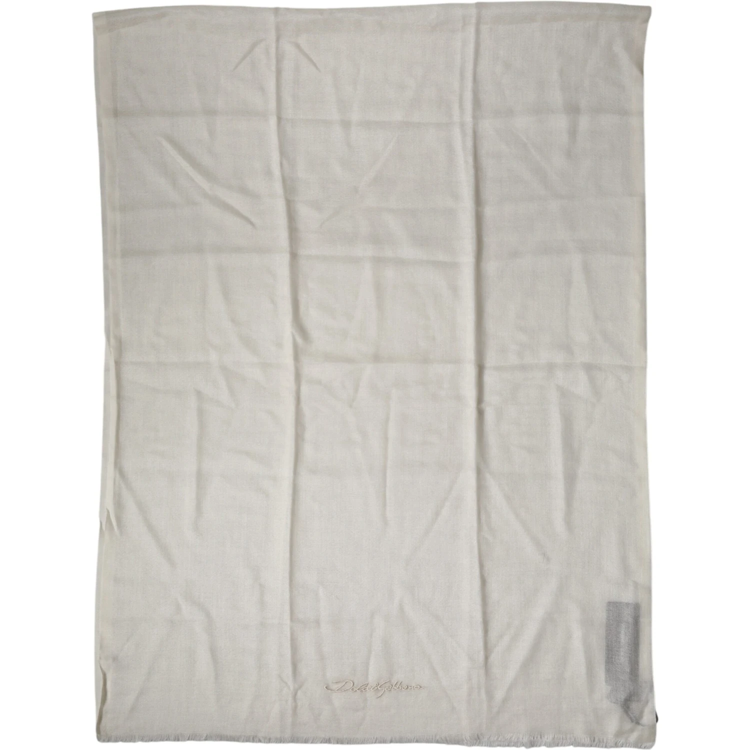 White Cashmere Knit Neck Wrap Shawl Scarf