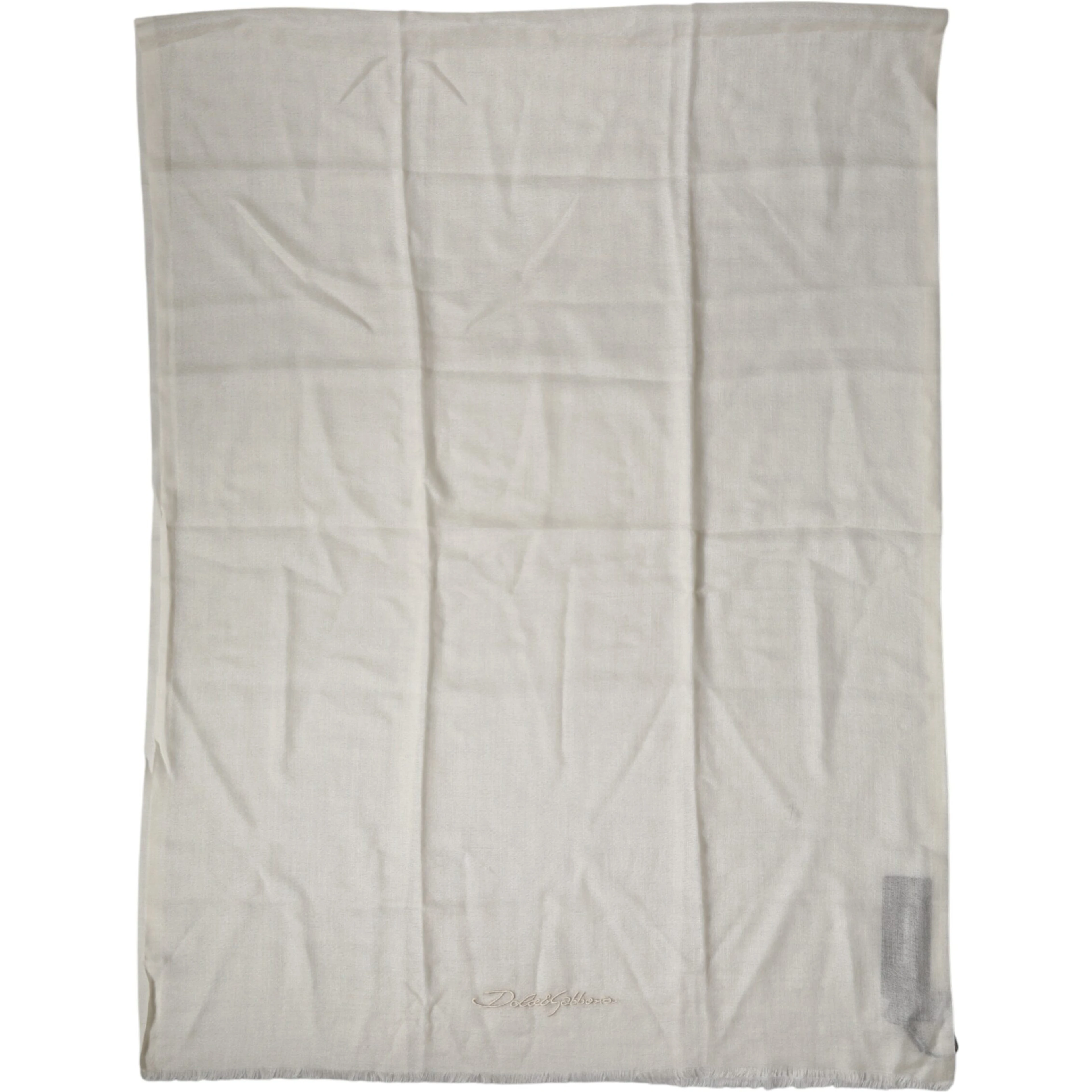 White Cashmere Knit Neck Wrap Shawl Scarf