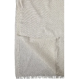 White Cashmere Knit Neck Wrap Shawl Scarf