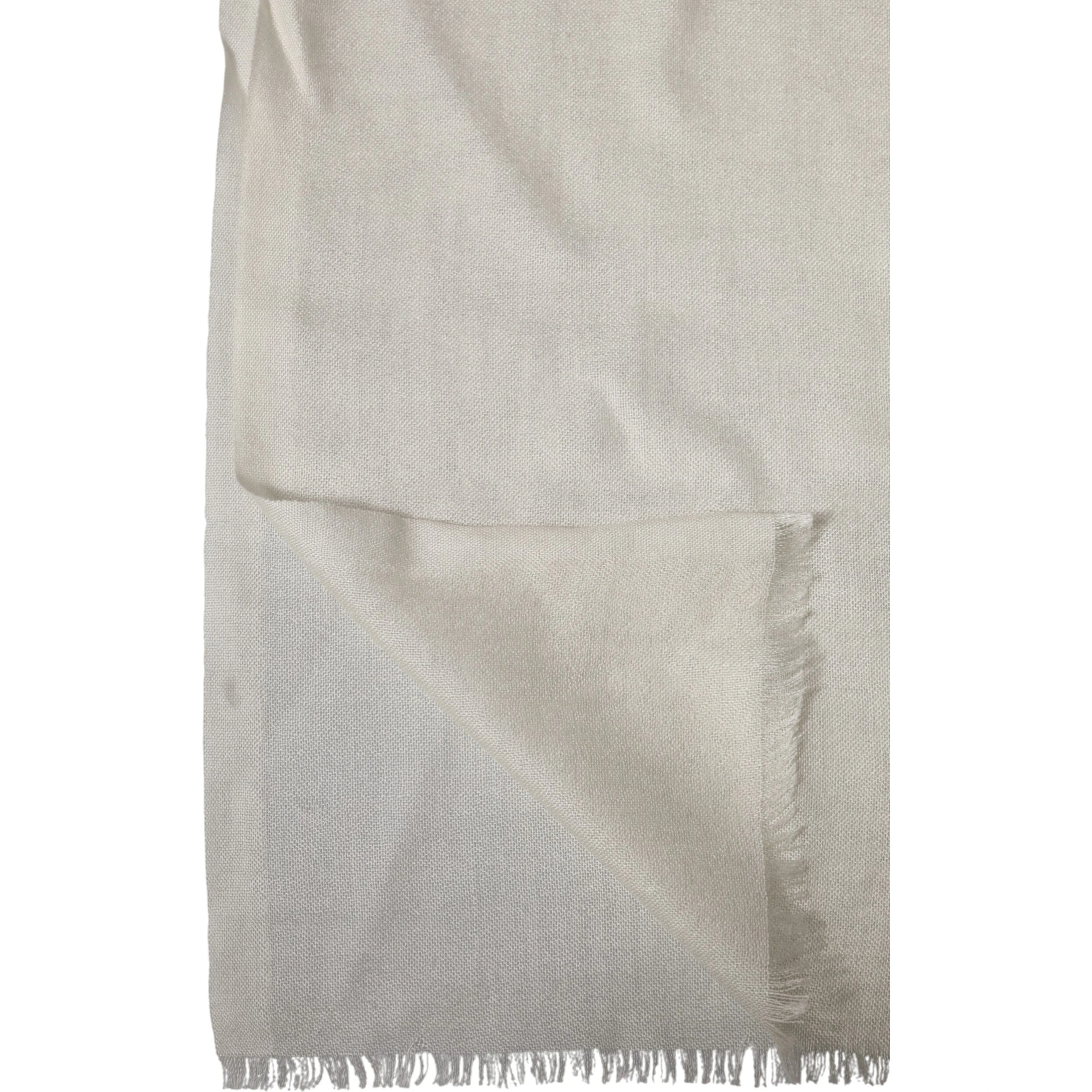 White Cashmere Knit Neck Wrap Shawl Scarf