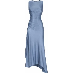 WOVEN AND DRAPED DRESS
