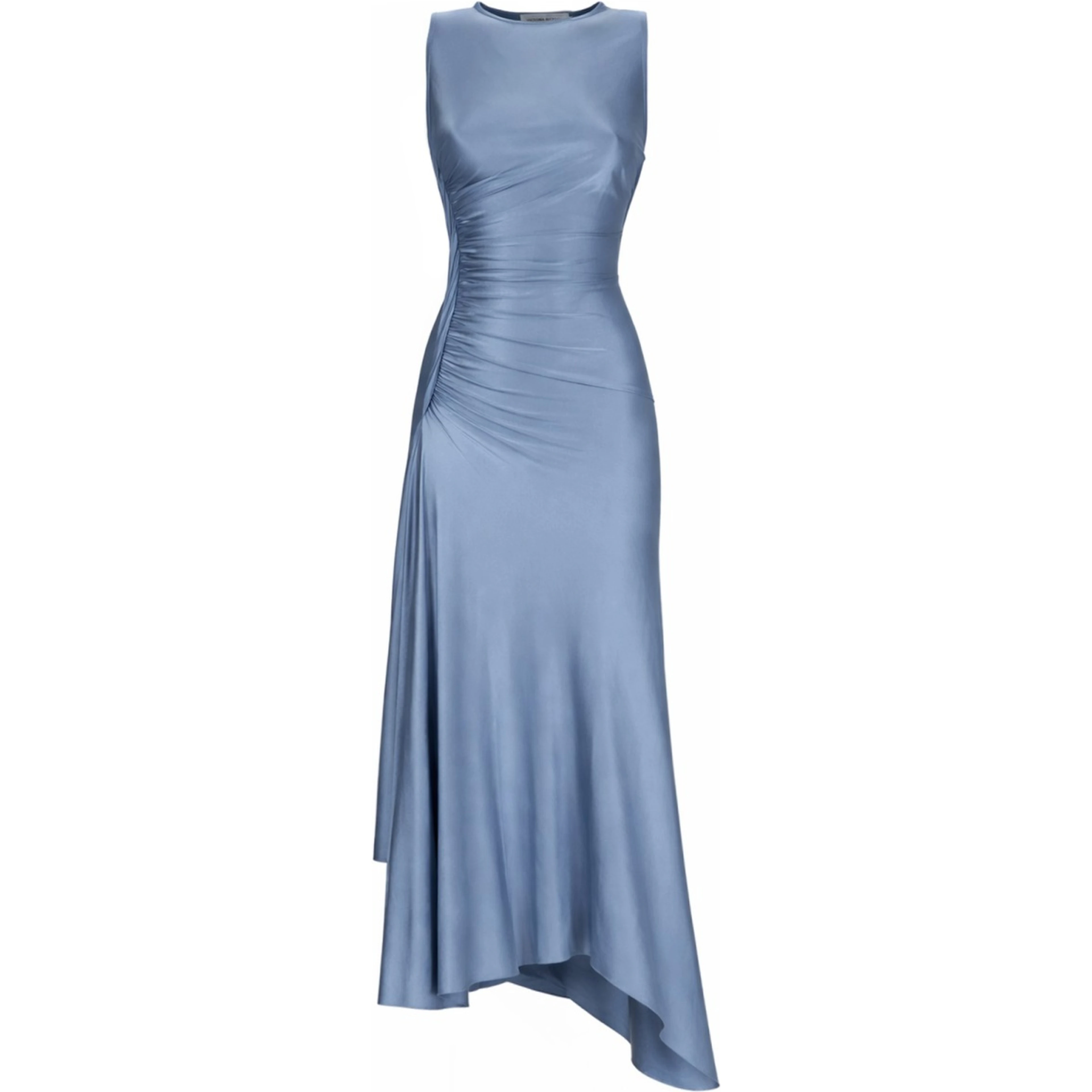 WOVEN AND DRAPED DRESS