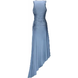 WOVEN AND DRAPED DRESS