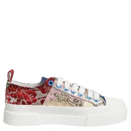 Multicolor Patchwork Low Top Sneakers Shoes