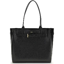 Black Calf Leather Bos Taurus Shoulder Bag