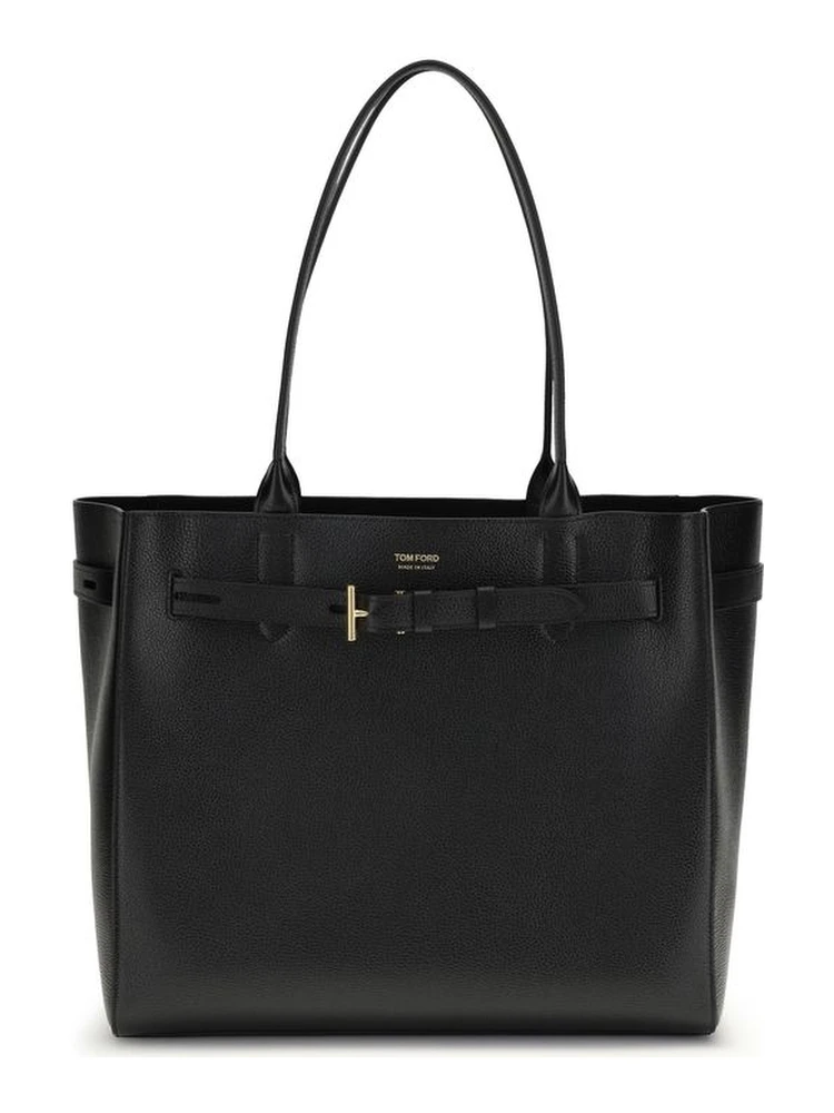 Black Calf Leather Bos Taurus Shoulder Bag
