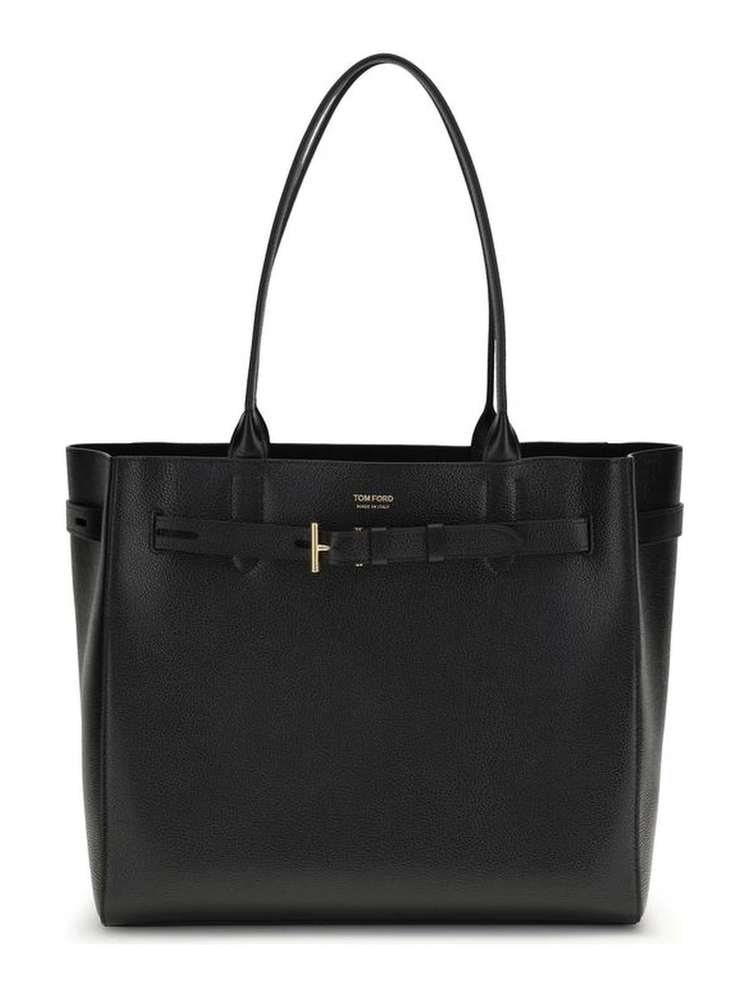 Black Calf Leather Bos Taurus Shoulder Bag