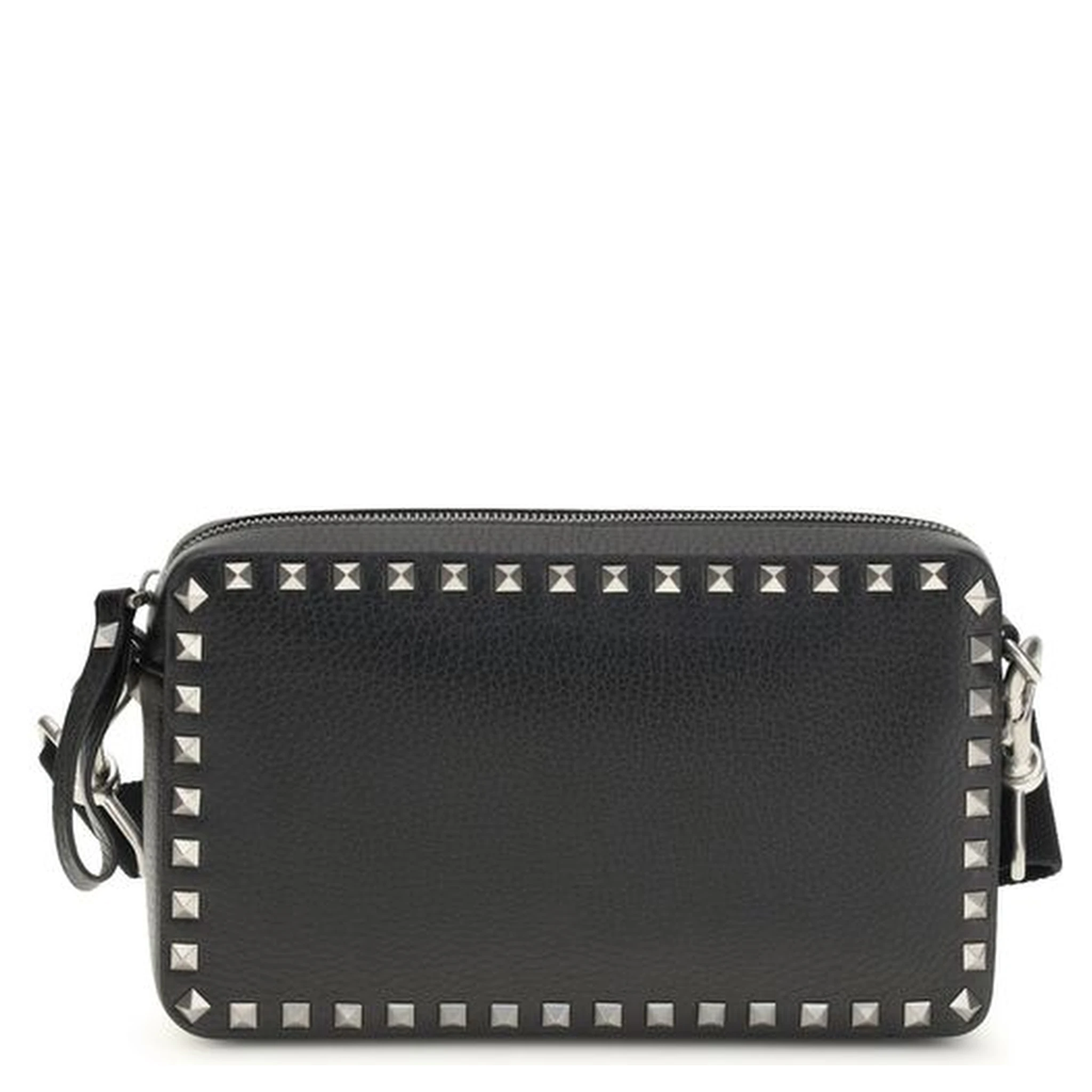 حقيبة كتف بوس توروس من جلد العجل الأسود