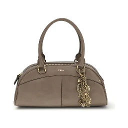 Gray Calf Leather Bos Taurus Handbag