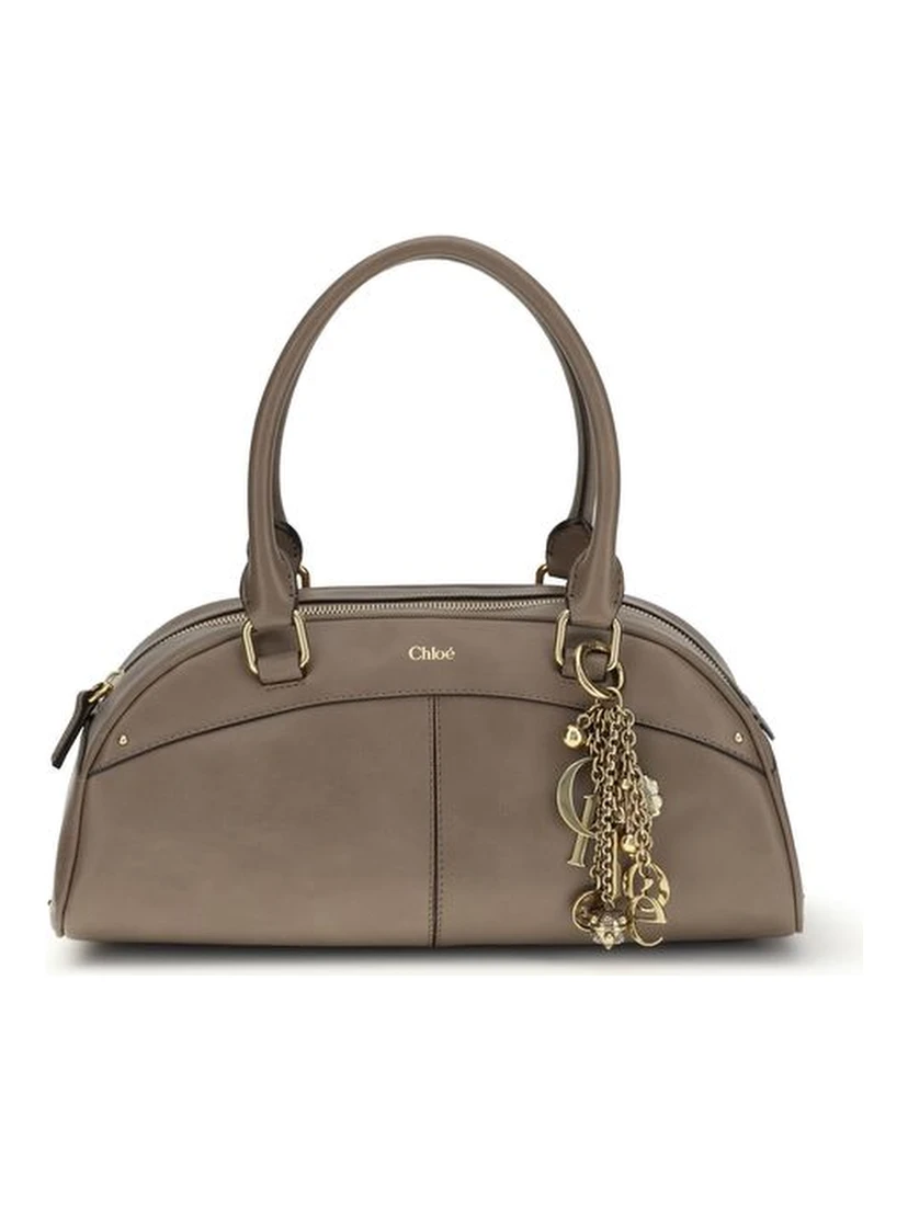 Gray Calf Leather Bos Taurus Handbag