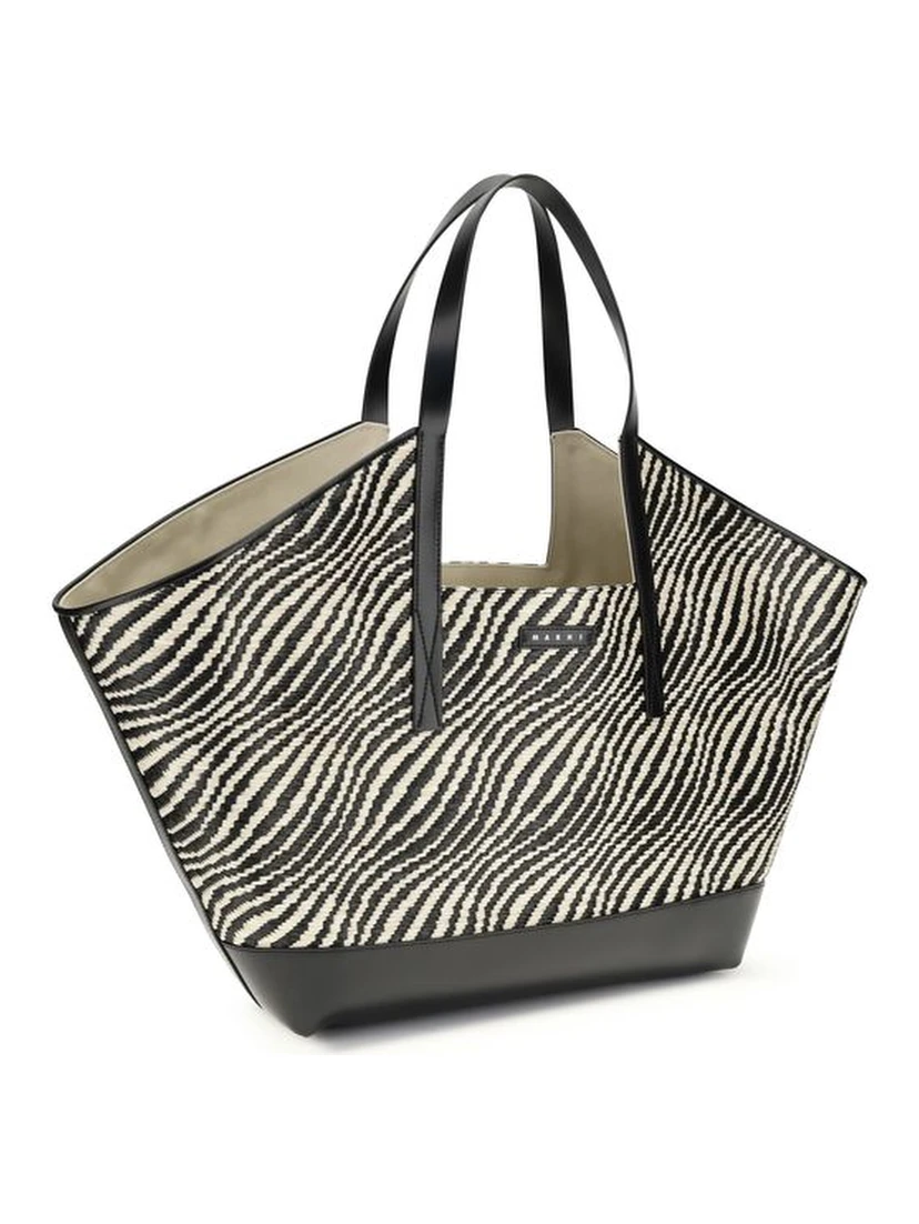 Black Polyamide Shoulder Bag