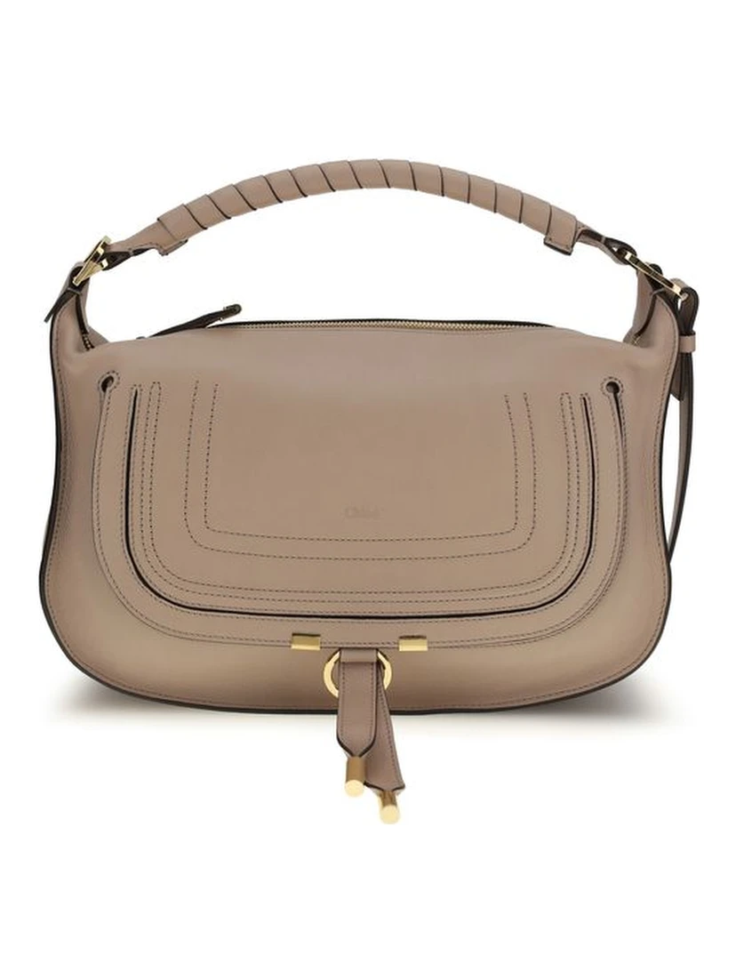 Gray Calf Leather Bos Taurus Shoulder Bag