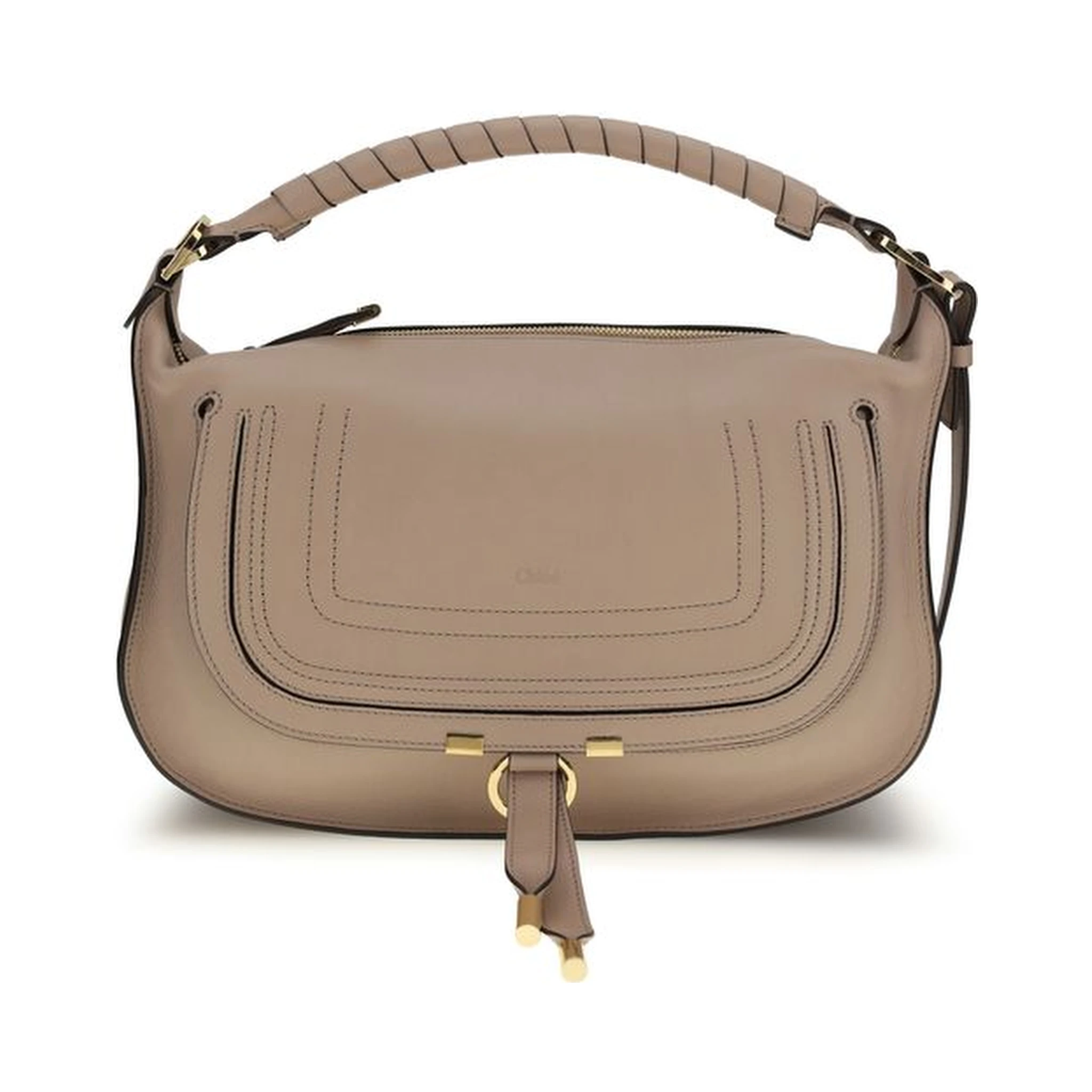 Gray Calf Leather Bos Taurus Shoulder Bag