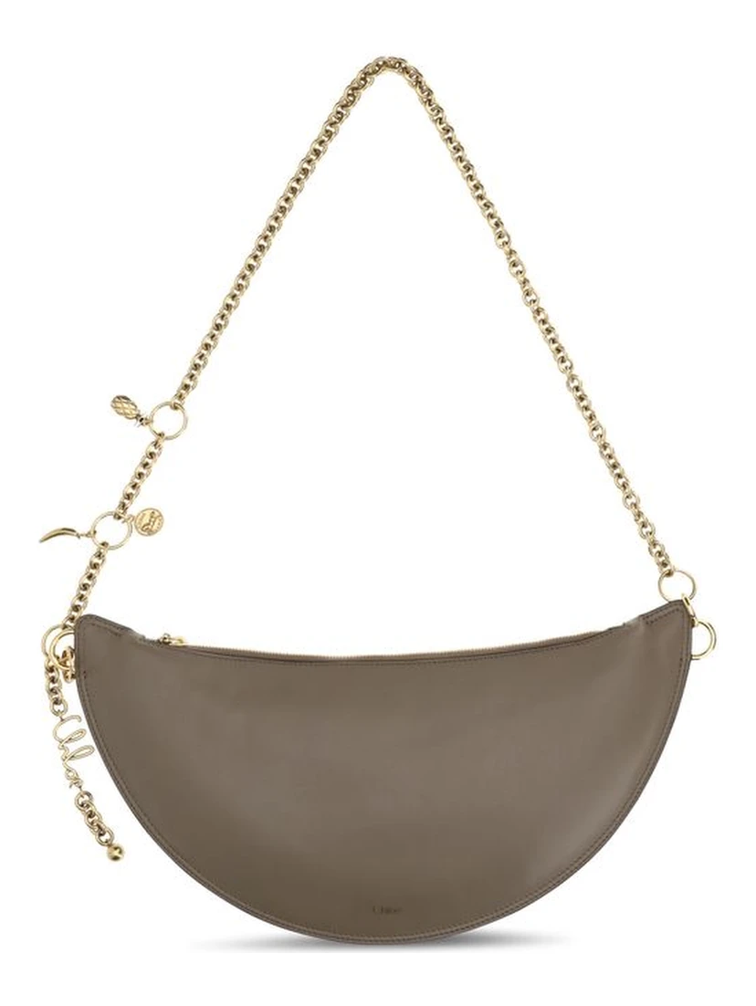 Gray Calf Leather Bos Taurus Shoulder Bag