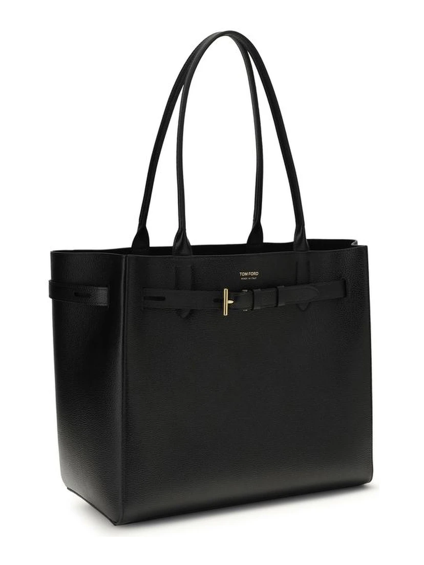 Black Calf Leather Bos Taurus Shoulder Bag