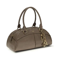 Gray Calf Leather Bos Taurus Handbag