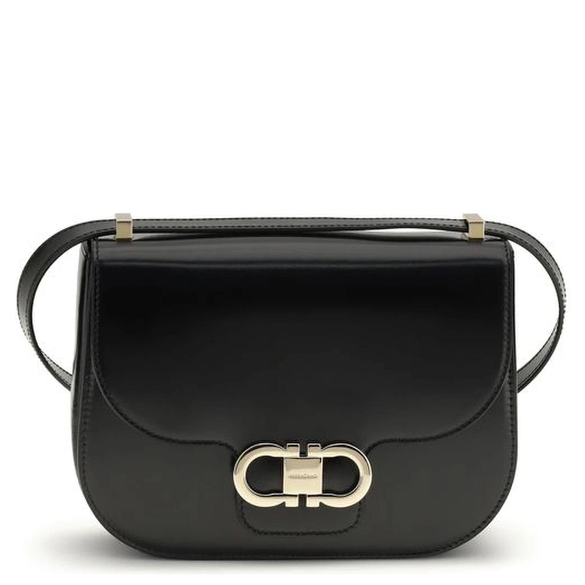Black Calf Leather Bos Taurus Shoulder Bag