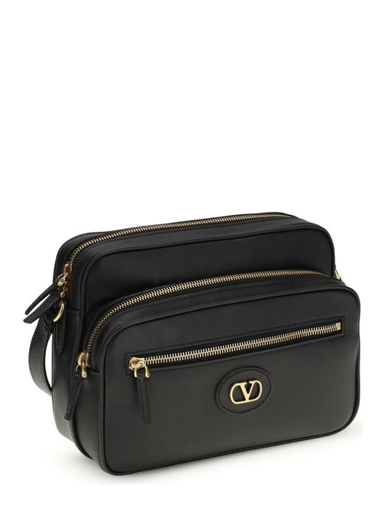 حقيبة كتف بوس توروس من جلد العجل الأسود alternative