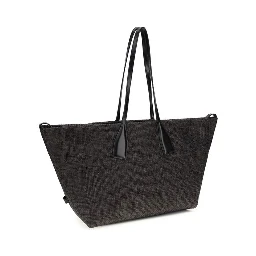 Black Raffia Shoulder Bag