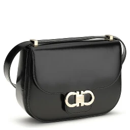 Black Calf Leather Bos Taurus Shoulder Bag